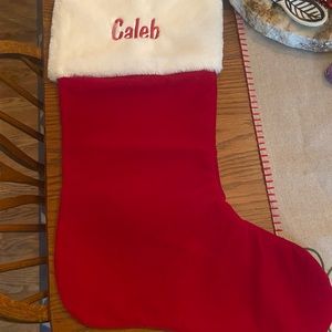 Large stocking with Caleb
